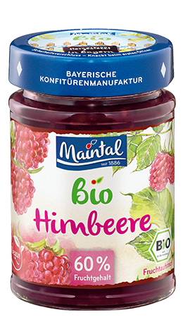 Bio + vegan Himbeer Fruchtaufstrich