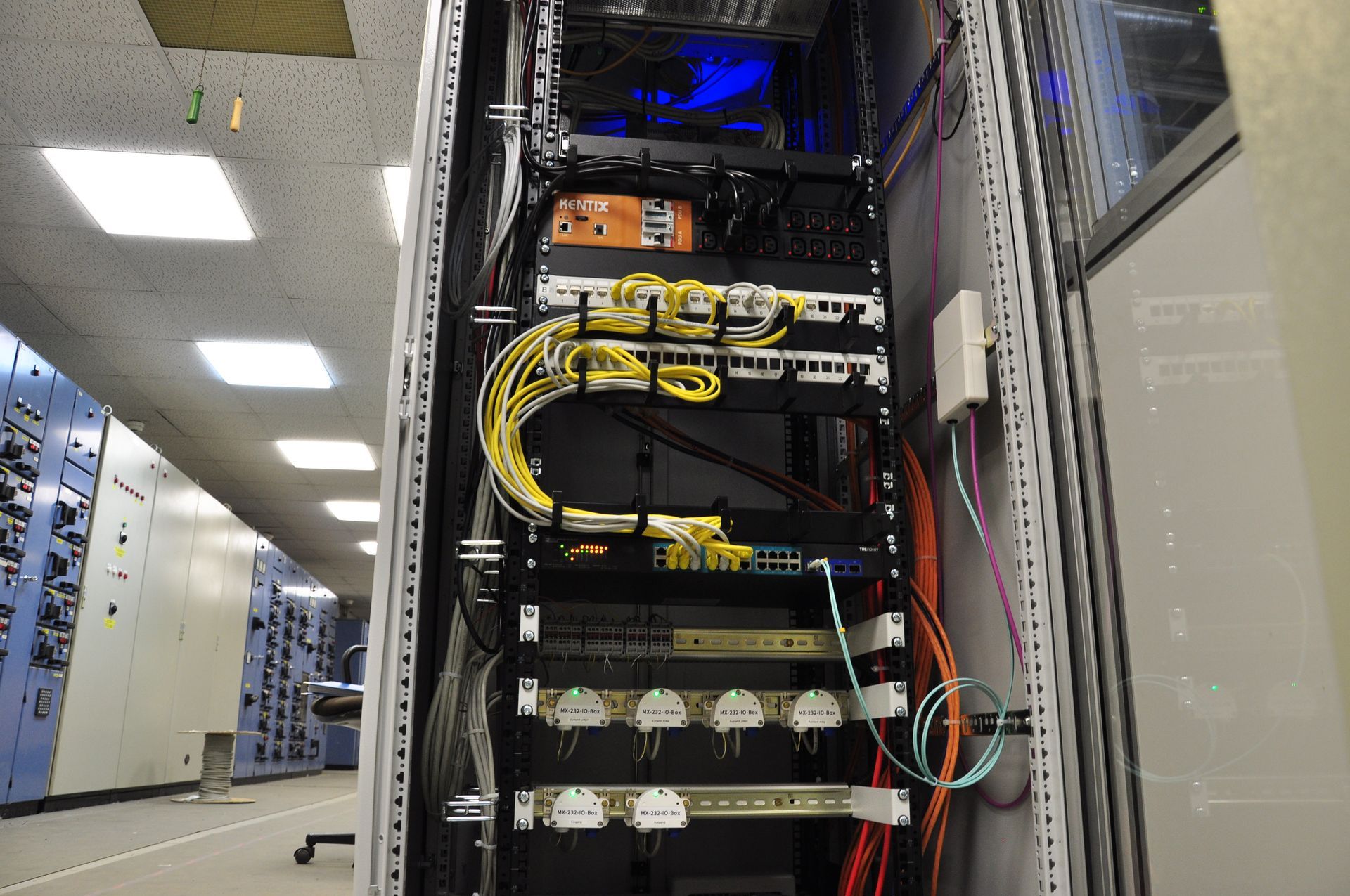 Server-Rack-Infrastruktur