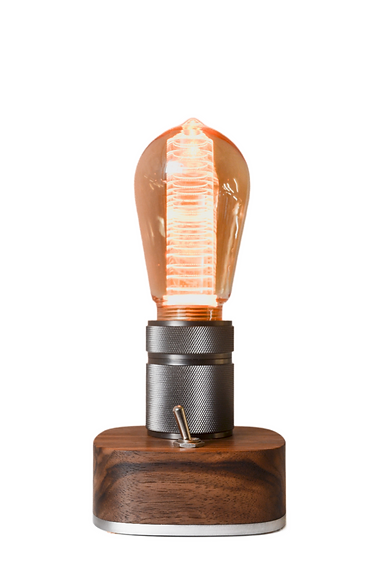 Tischlampe Nussbaum