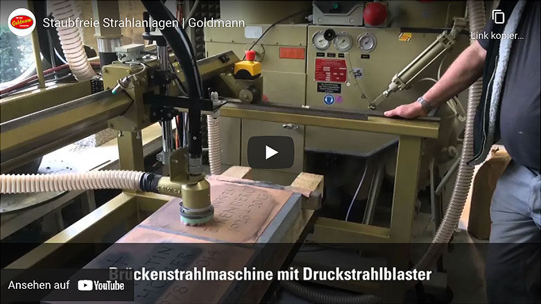 Staubfreie Strahlanlage
