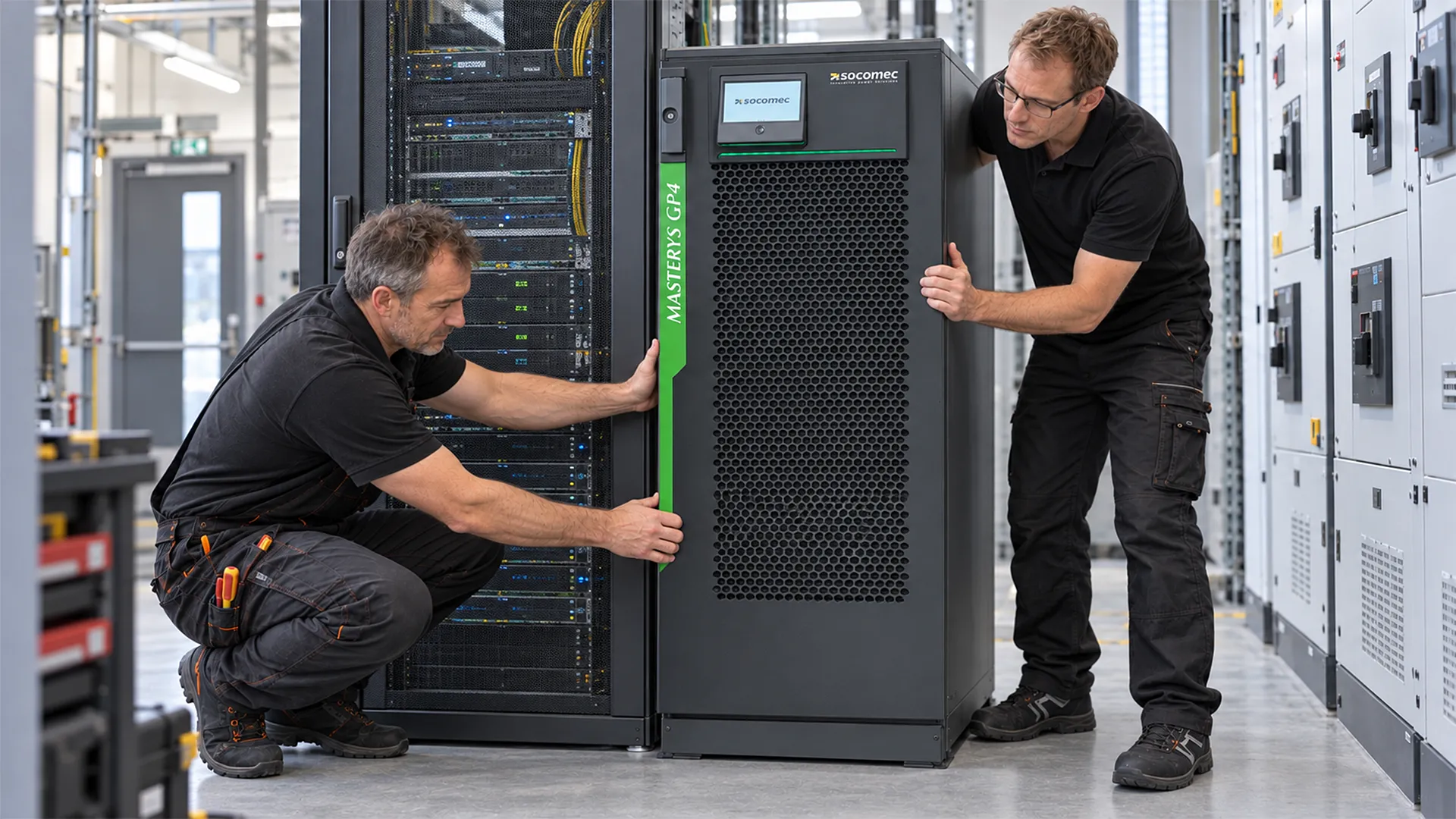 Installation einer USV-Anlage im Technikraum
