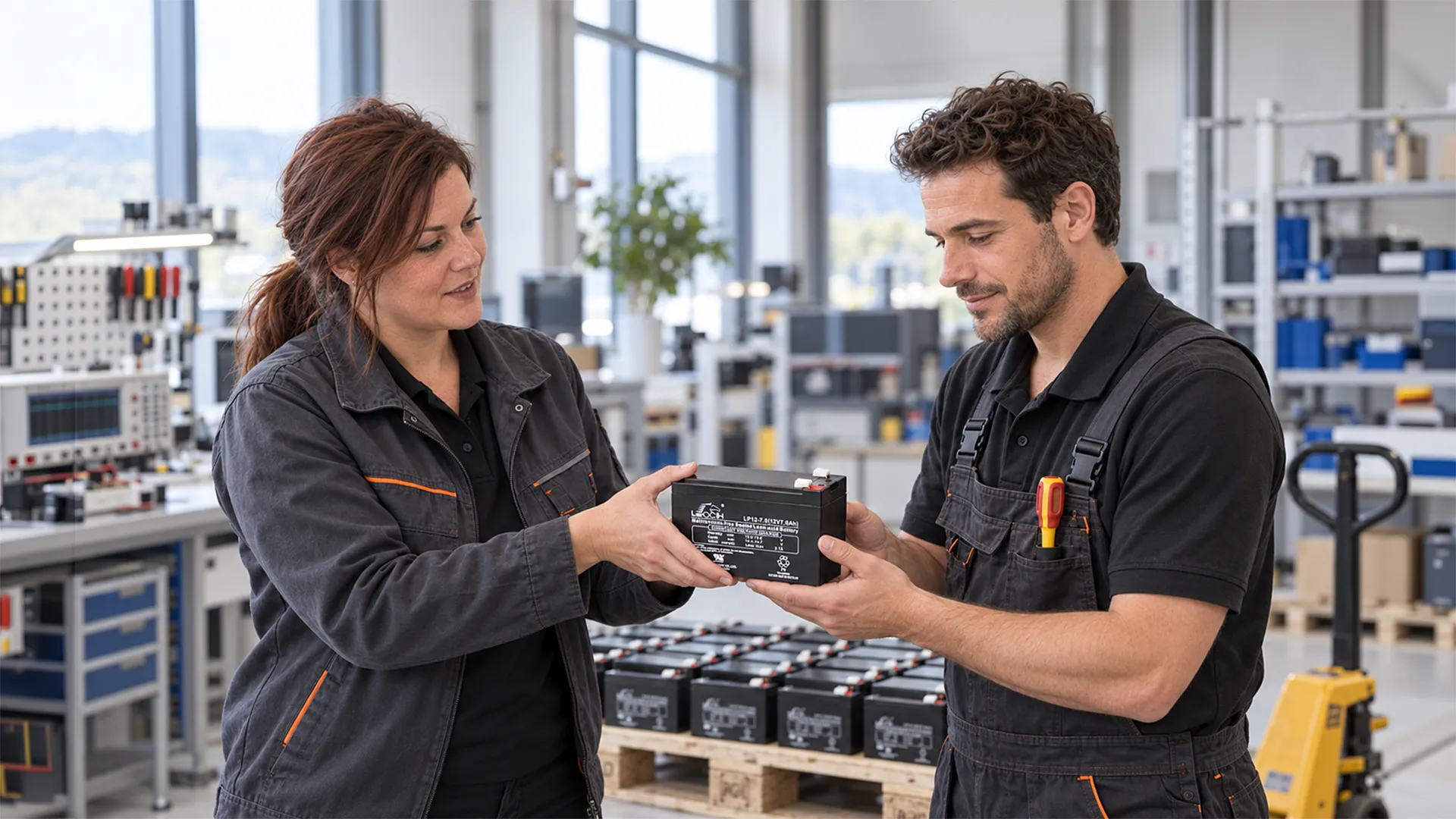 Vorbereitung eines Batterietauschs