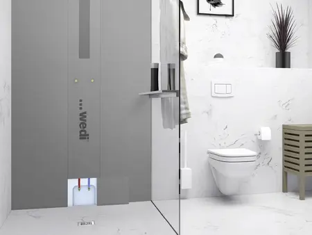 wedi Duschelement in einem modernen Badezimmer