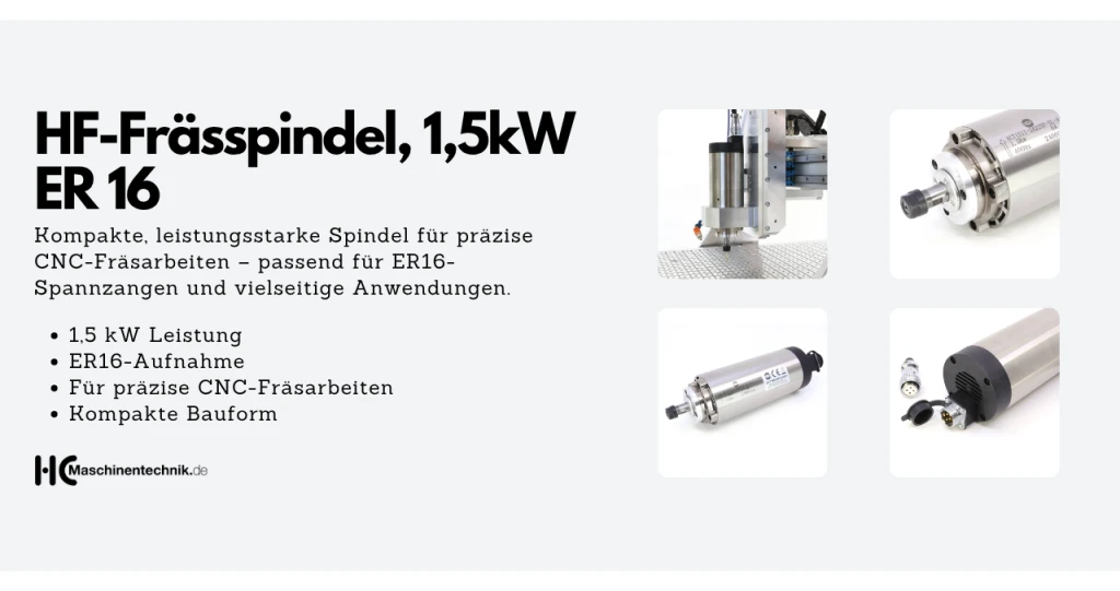 HF-Frässpindel 1,5 kW ER16