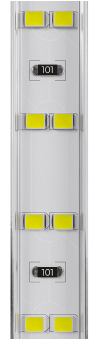 Lichtvorhang Versatile-Serie (L-Profil)