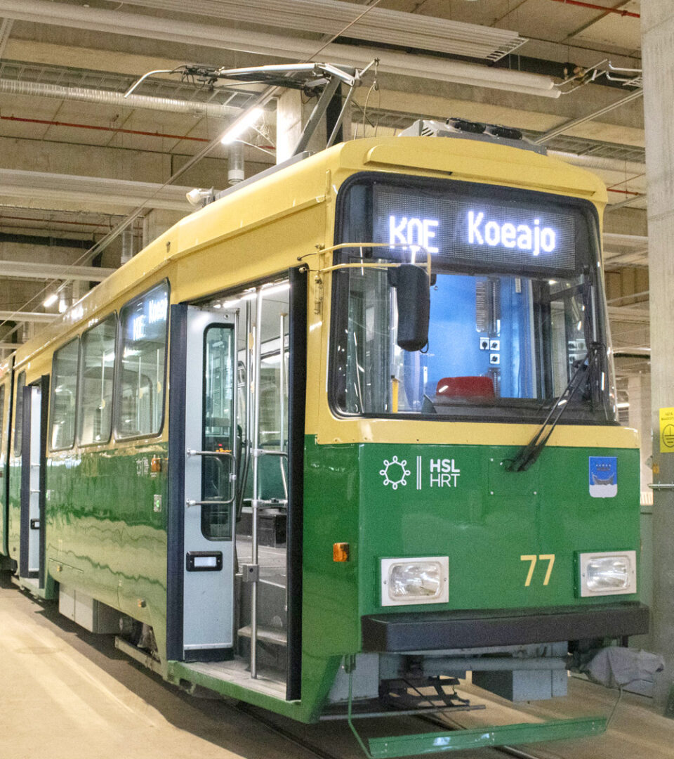 Beleuchtung Helsinki Trams