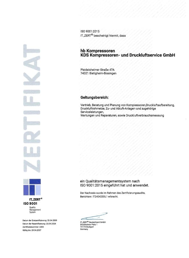 Qualitätsmanagement nach ISO 9001:2015