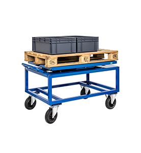Pallwagen mit Snurrplatta