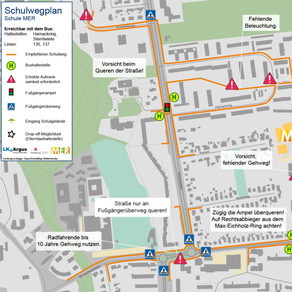 Schulwegplan Hamburg Lohbrügge