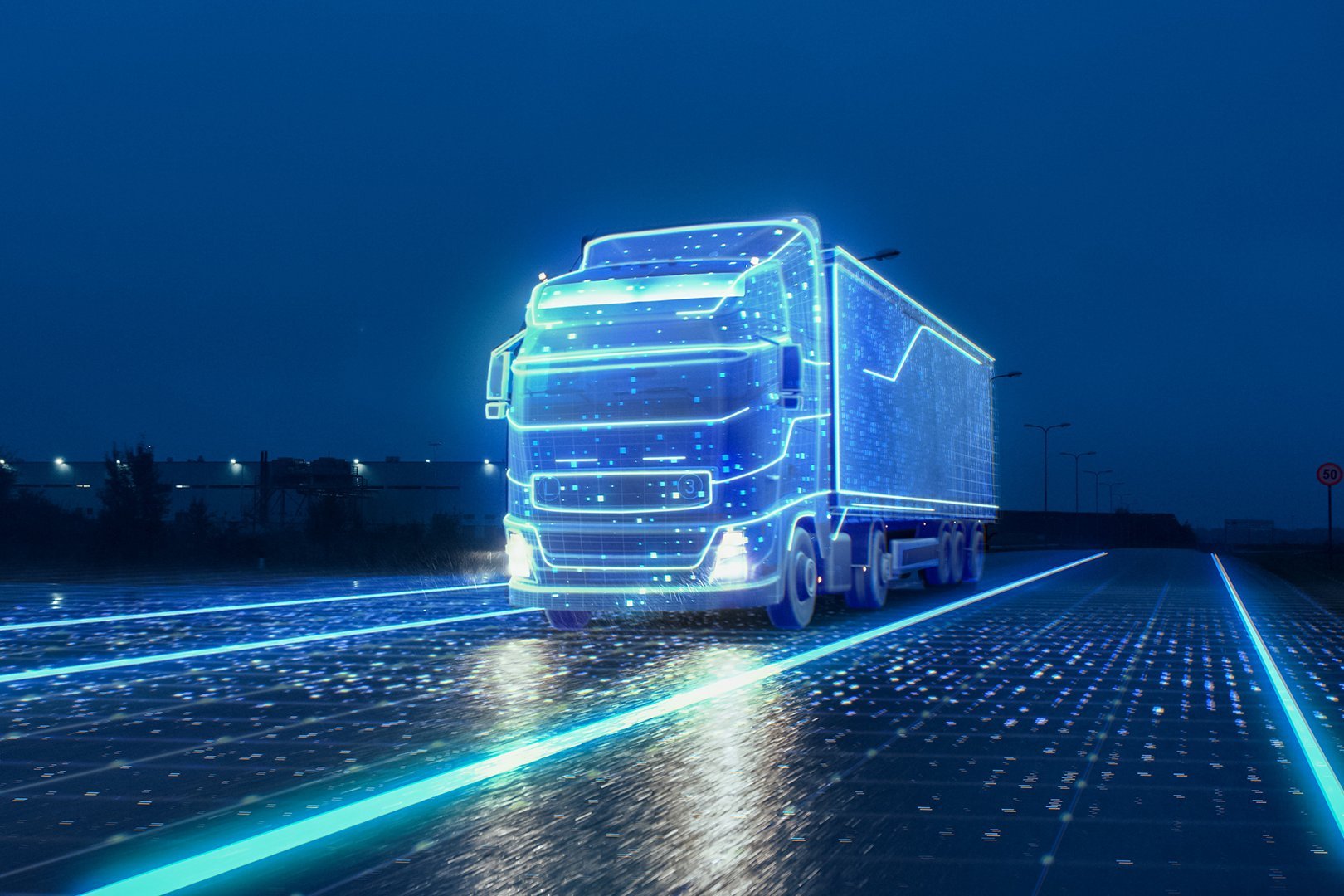 Hochgeschwindigkeitsdatenstecker Connected Truck