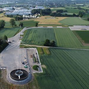 Windkraftanlage des fischer Energy Ecosystem