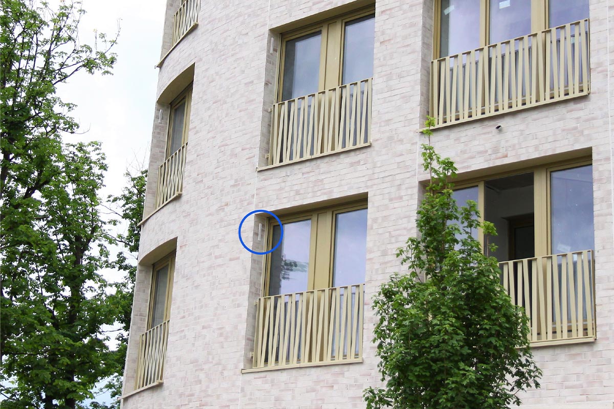 Wohnanlage Haar – eingesetzte Nachströmelemente