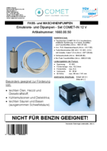 Fass- und Maschinenpumpe COMET_IN