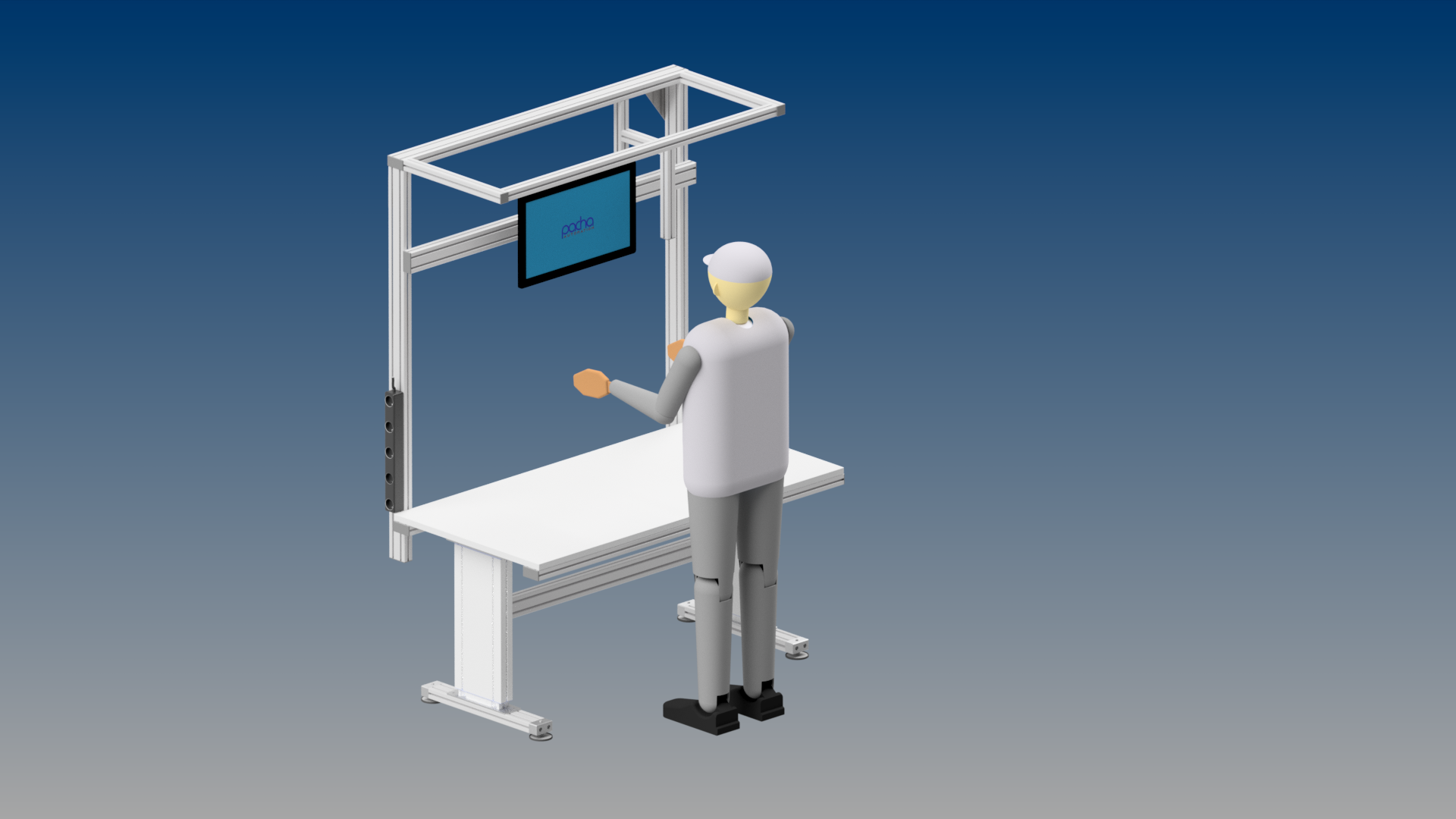 Height-Adjustable Workstation