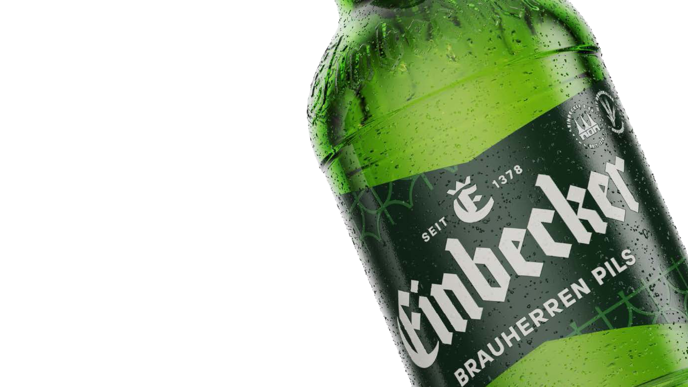 Einbecker Brauherren Flasche mit Bauchetikett