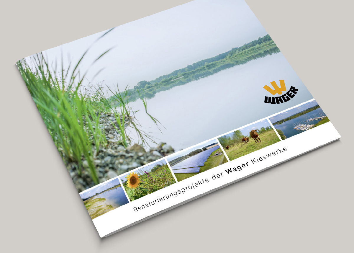 Renaturierte Abbauflächen der Wager Kieswerke