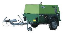 Mobile diesel compressor