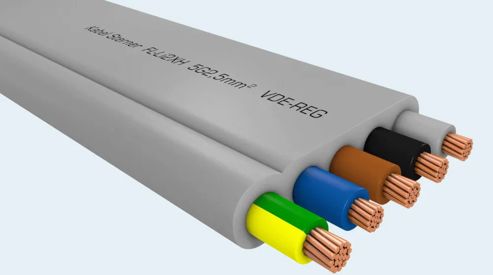 VDE-zertifizierte Flachbandleitung