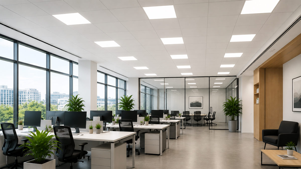 Moderne Bürobeleuchtung – Energieeffizienz und UGR