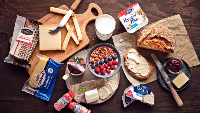 Produktübersicht Frühstücksprodukte
