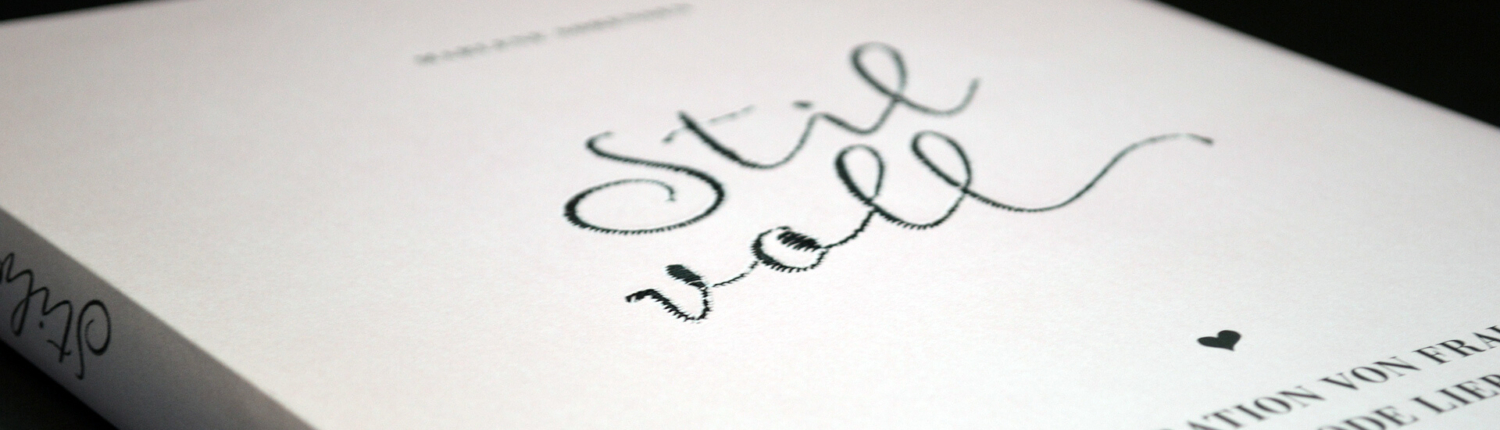 Catalog with embroidery "Stilvoll"