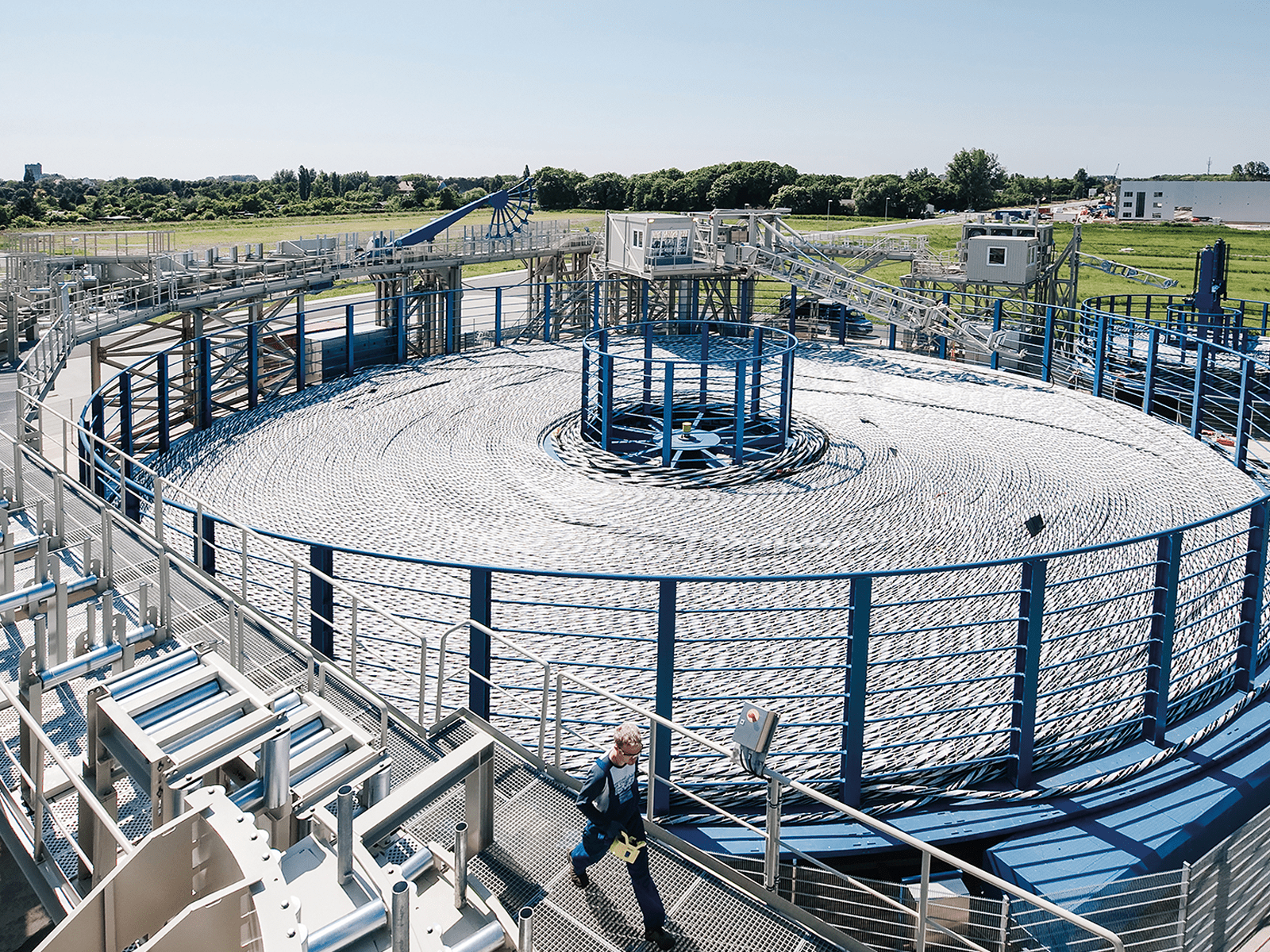 Kabel-Drehscheibe (Turntable) für Hochspannungskabel