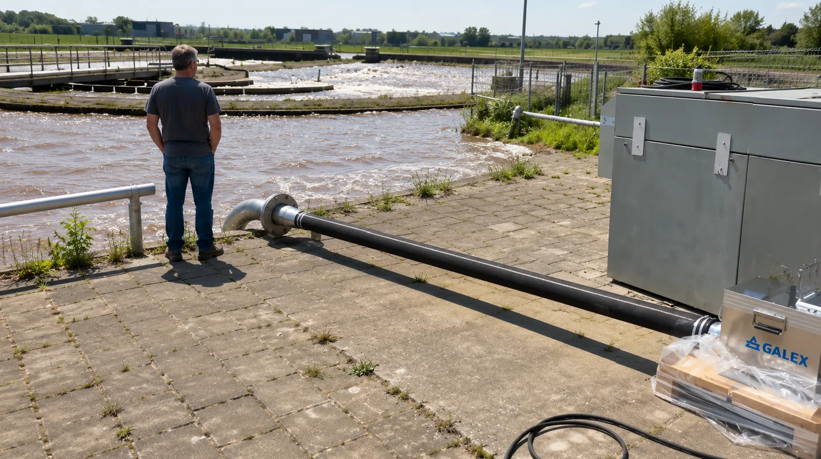 Belüftungssystem in einer Abwasserbehandlungsanlage