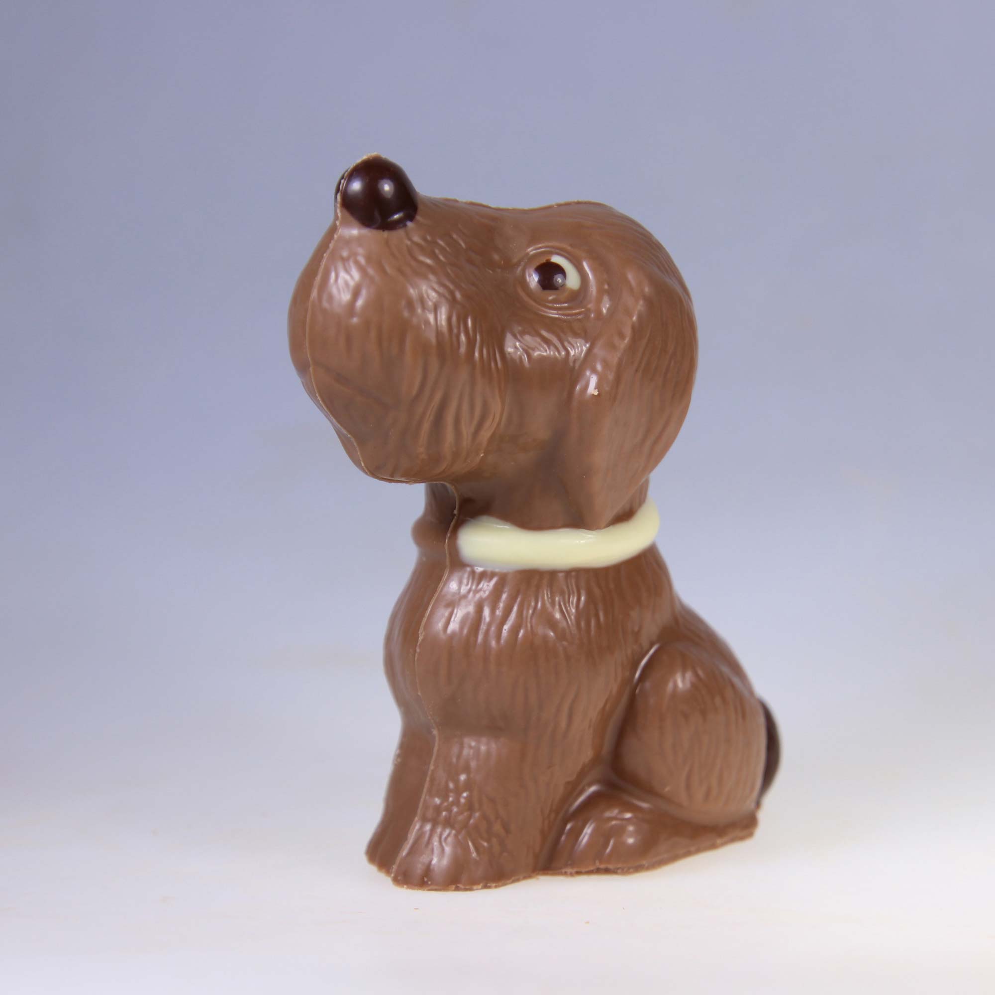 Hohlkörperfigur Hund aus Schokolade