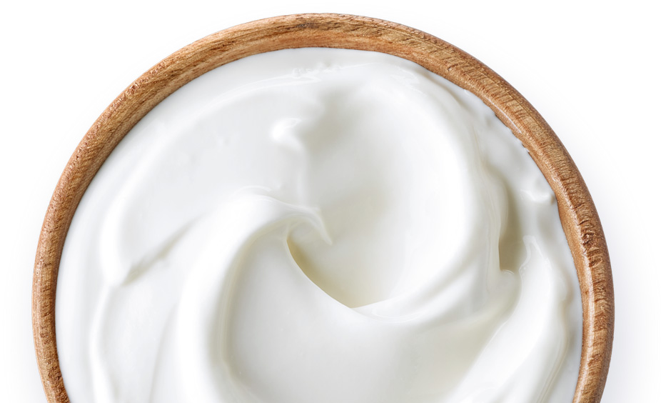 Schälchen mit Joghurt