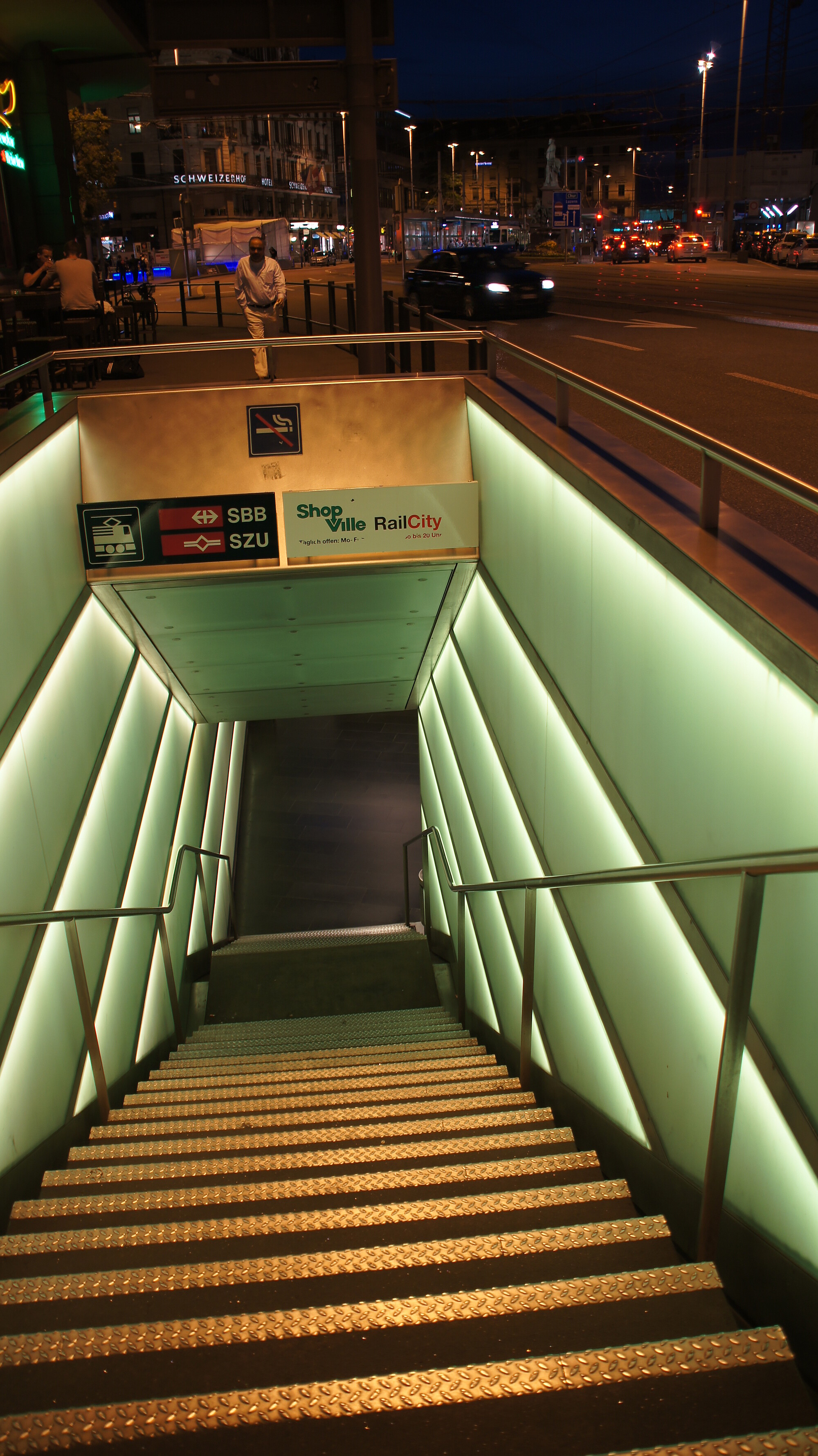Treppensanierung Hauptbahnhof Zürich – Auftritt