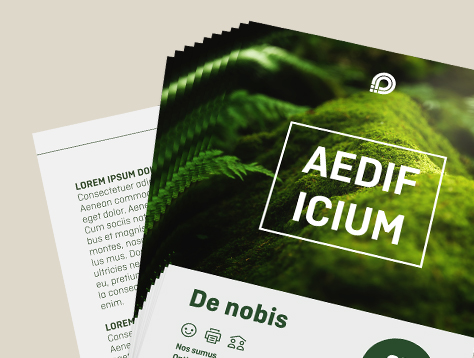 Flyers made from certified eco papers