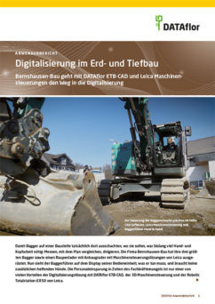 DATAflor Anwenderbericht: Digitalisierung im Erd- und Tiefbau