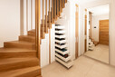 Faltwerktreppe mit integriertem Treppenschrank