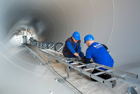 Stahlrohrturm-Sektion für Windenergieanlage
