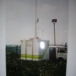 Mast auf Messstation des Landesamts für Umwelt