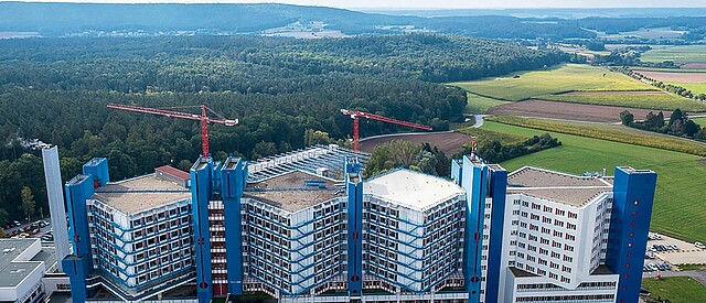 Flachdach Klinikum Bamberg