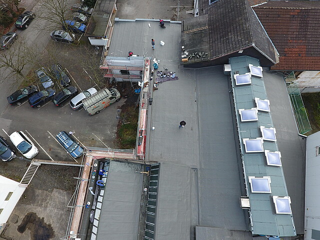 Luftaufnahme Baustelle