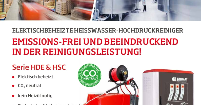 Heißwasser-Hochdruckreiniger Food Klasse