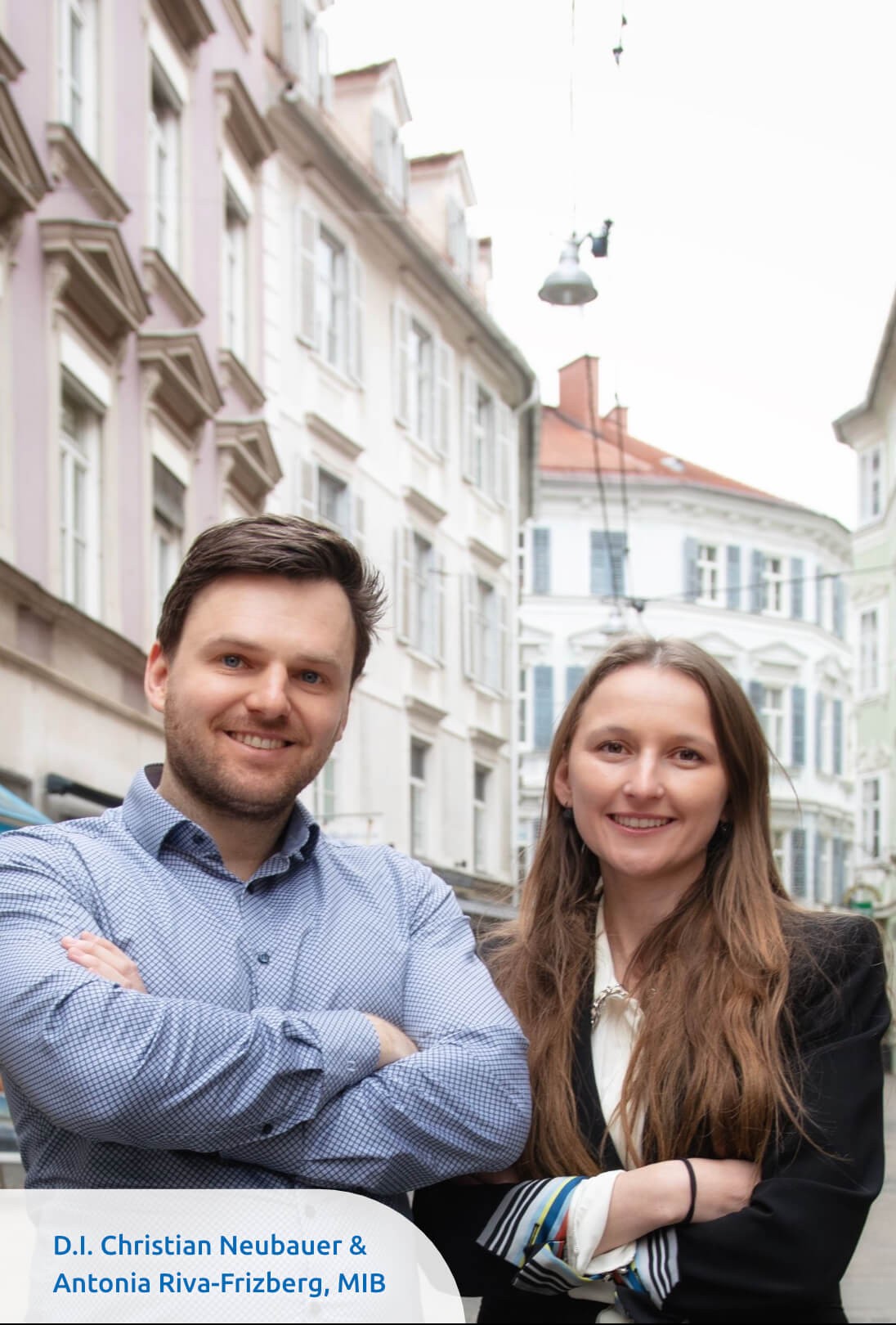 Gründer Christian Neubauer und Antonia Riva-Frizberg