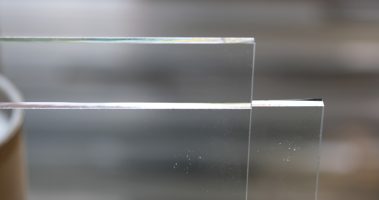 Glasdruck als Duschrückwand