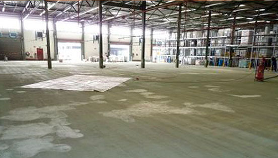 Sanierter Industrieboden