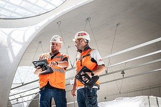 Baustellenteam auf der Baustelle