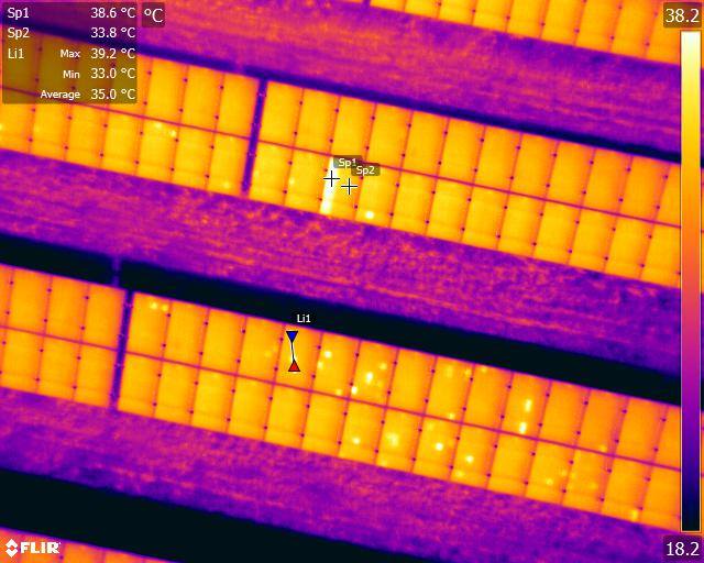 Thermografie-Großauftrag 85-MW-PV-Anlage