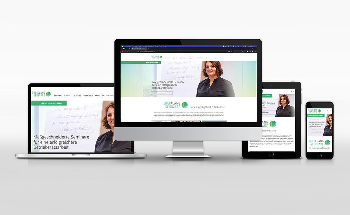 DREIKLANG Seminare – Website