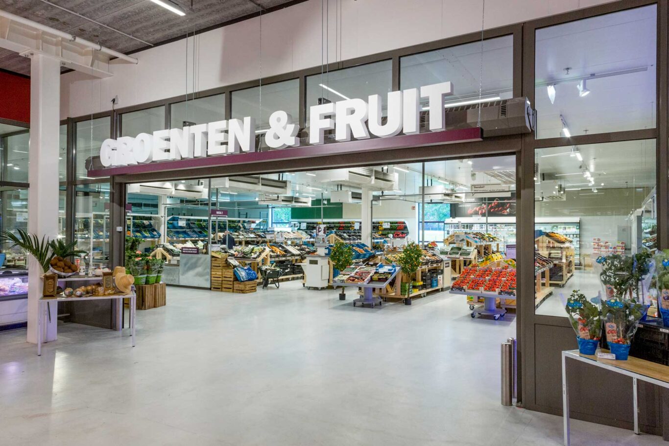 AC 1000 Luftschleier über Obst- und Gemüseraum-Tür