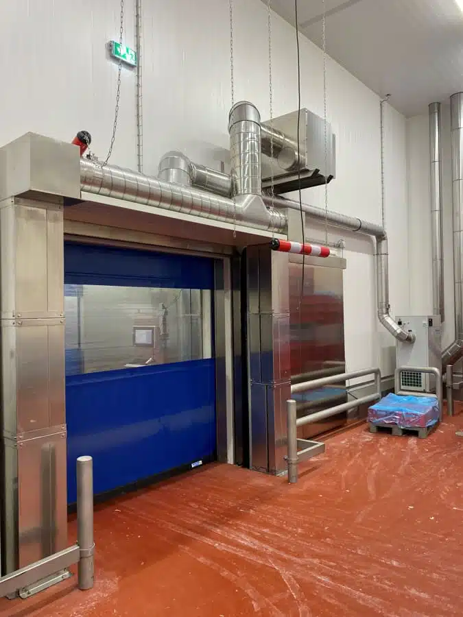 Powerstream® Luftschleier an Tiefkühlraum