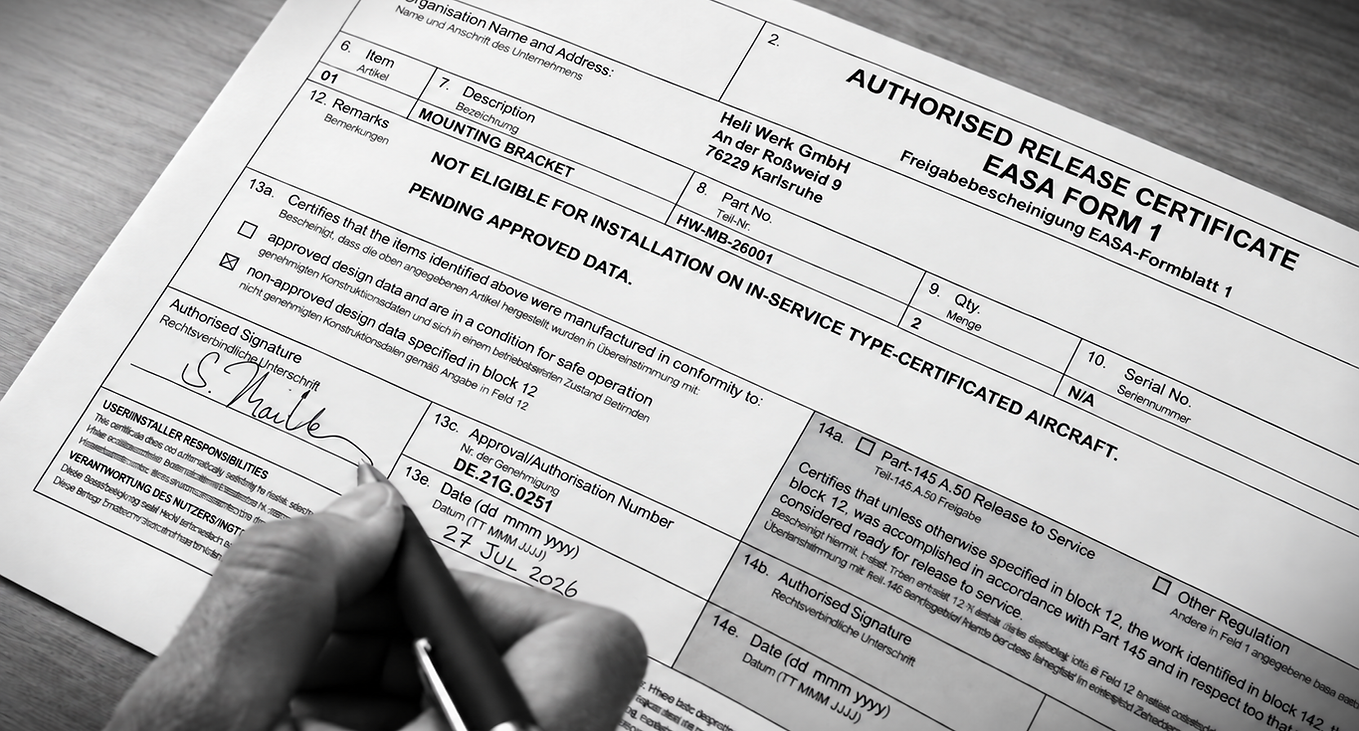 EASA Form 1 Freigabedokument