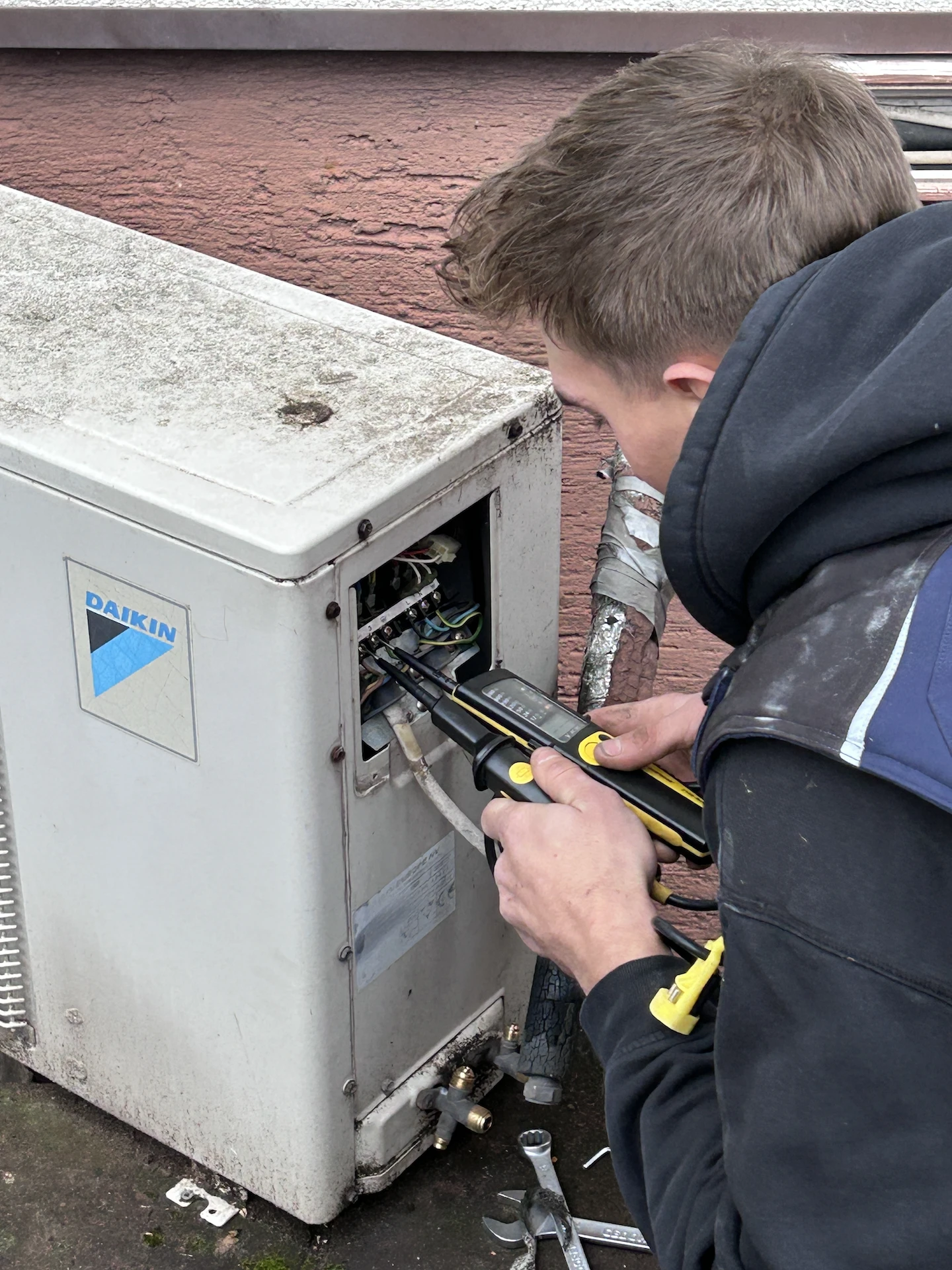Wartung einer Klimaanlage