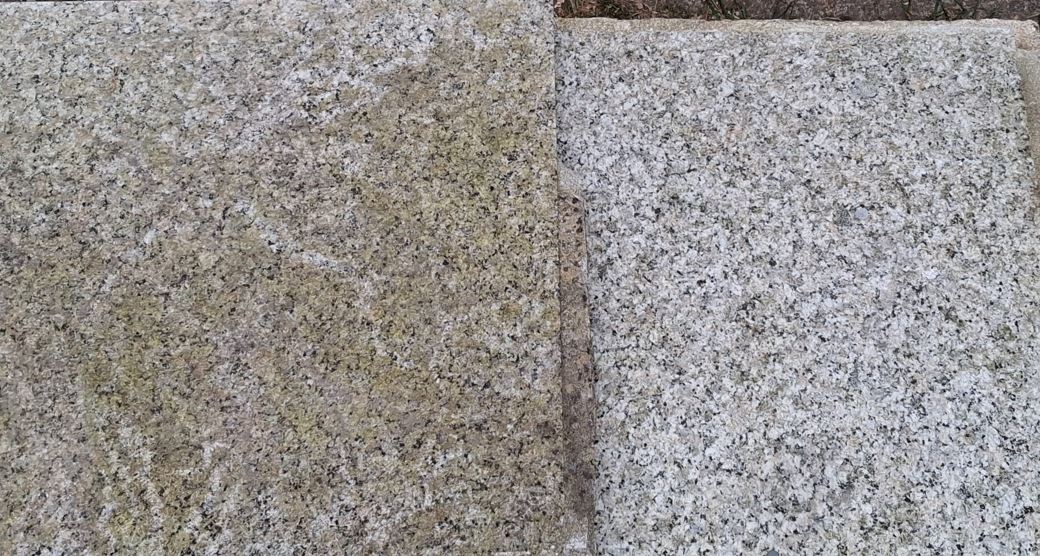 Gereinigte Granitplatte