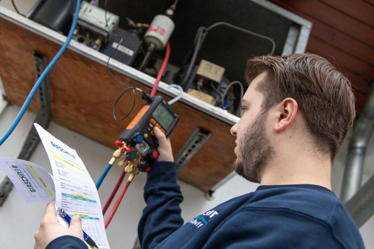 Servicetechnik im Einsatz